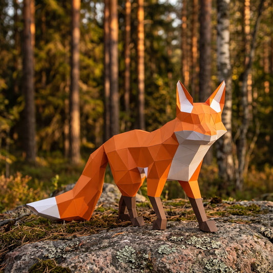 Paper Fox model in nature (another angle)