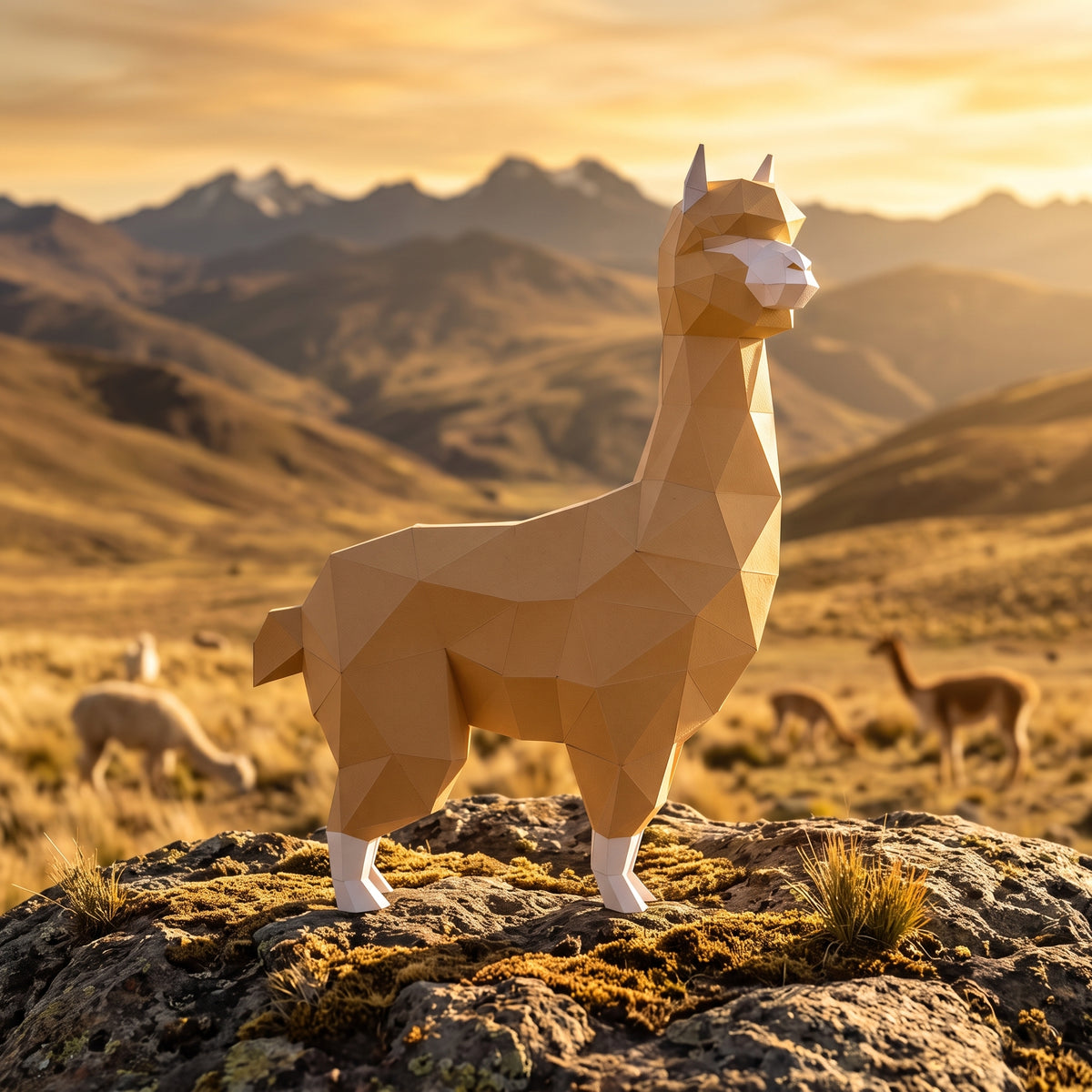 Paper Alpaca model in nature
