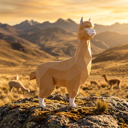 Paper Alpaca model in nature