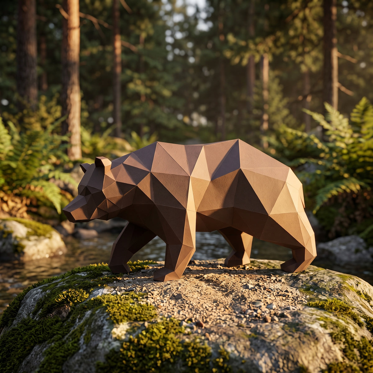 Paper Bear model in nature (2)