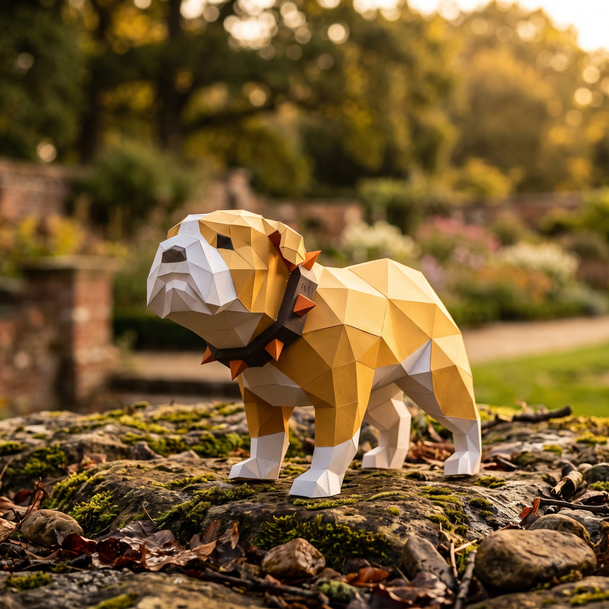 Paper Bulldog model in nature