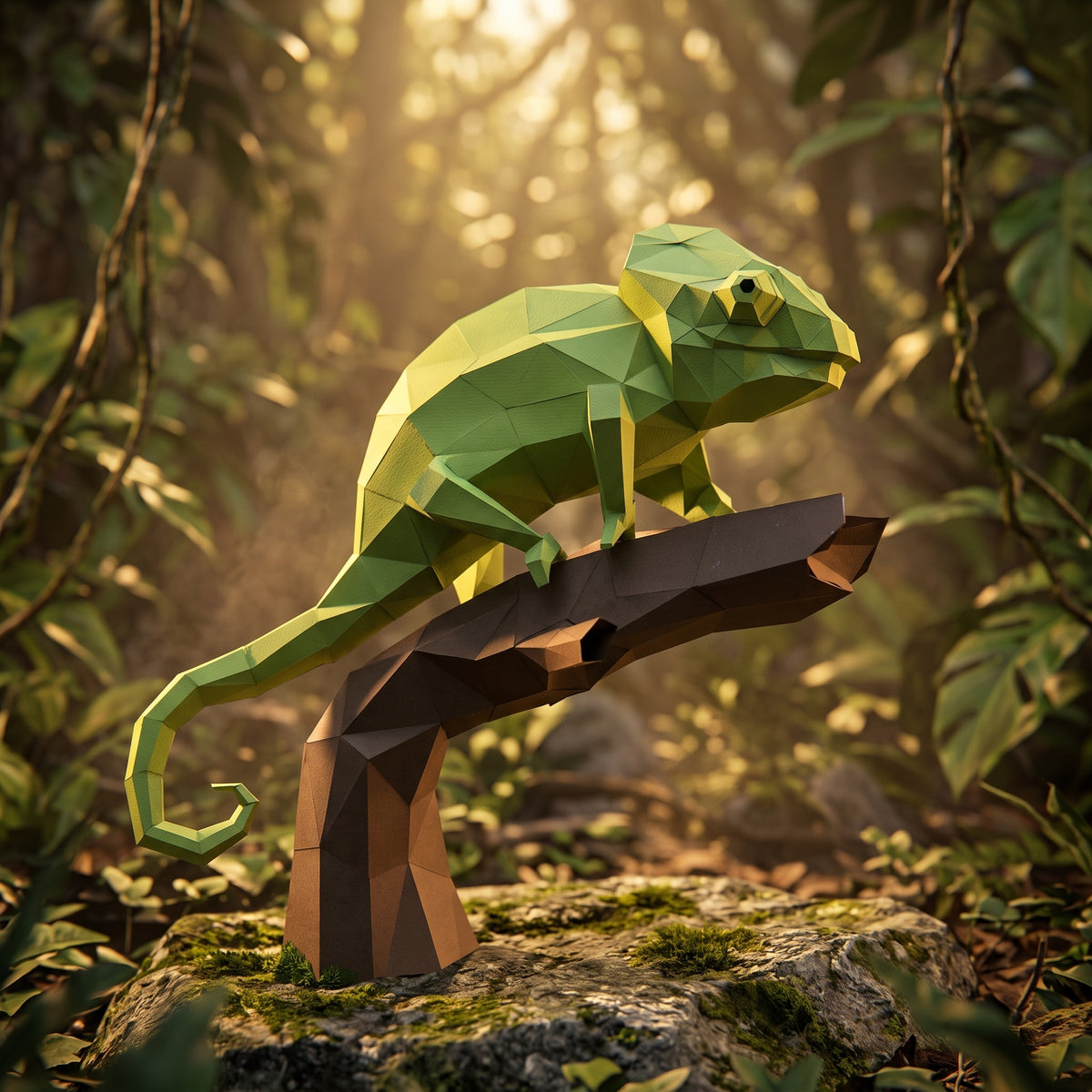 Paper Chameleon model in nature