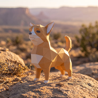 Paper Chihuahua model in nature