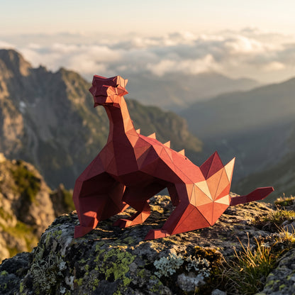 Paper Dragon model in nature