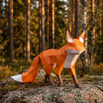Paper Fox model in nature (another angle)