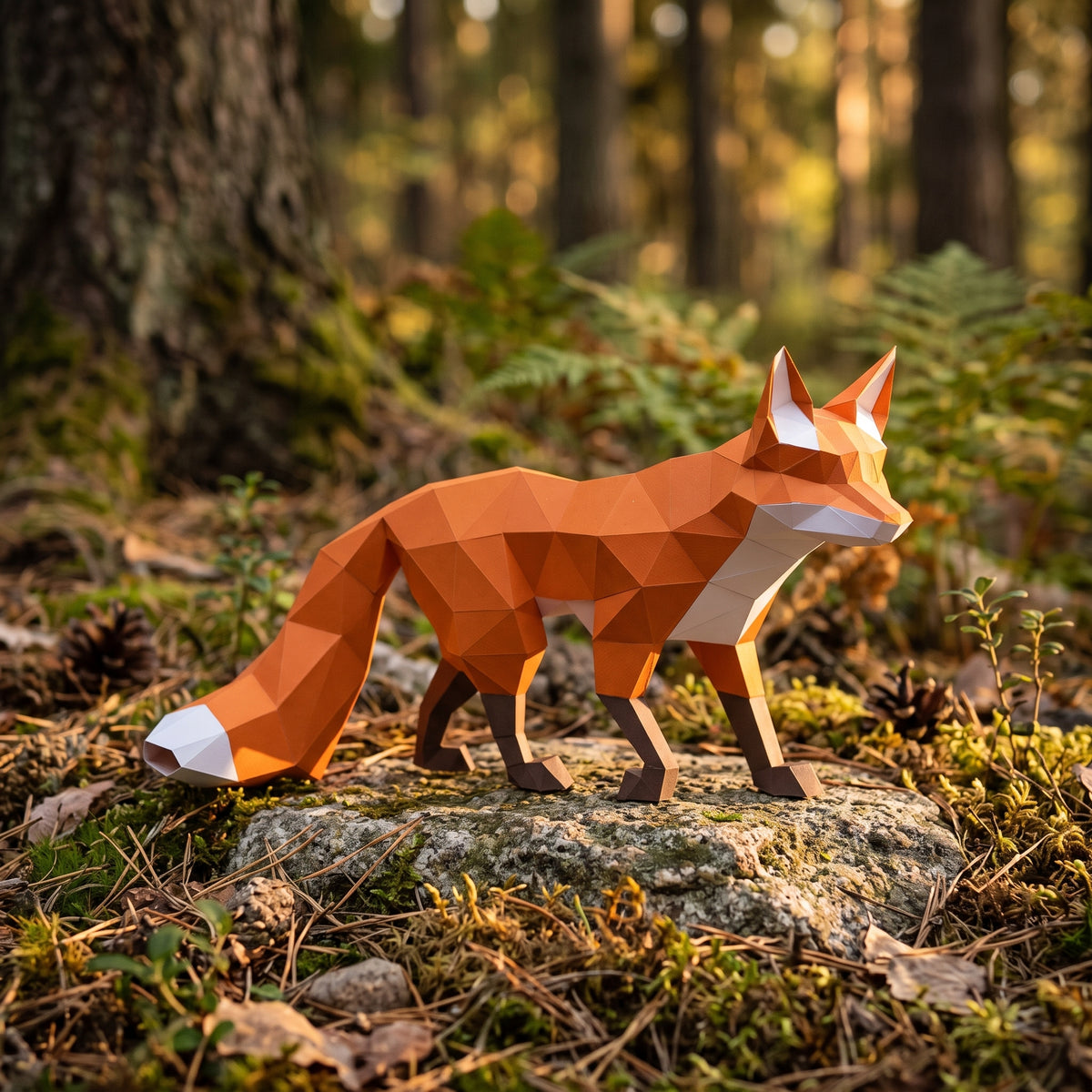 Paper Fox model in nature (2)