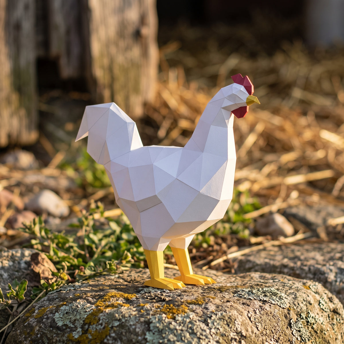 Paper Rooster model in nature