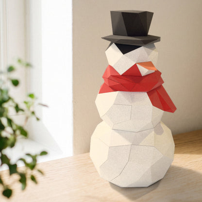 Paper Snowman model detail