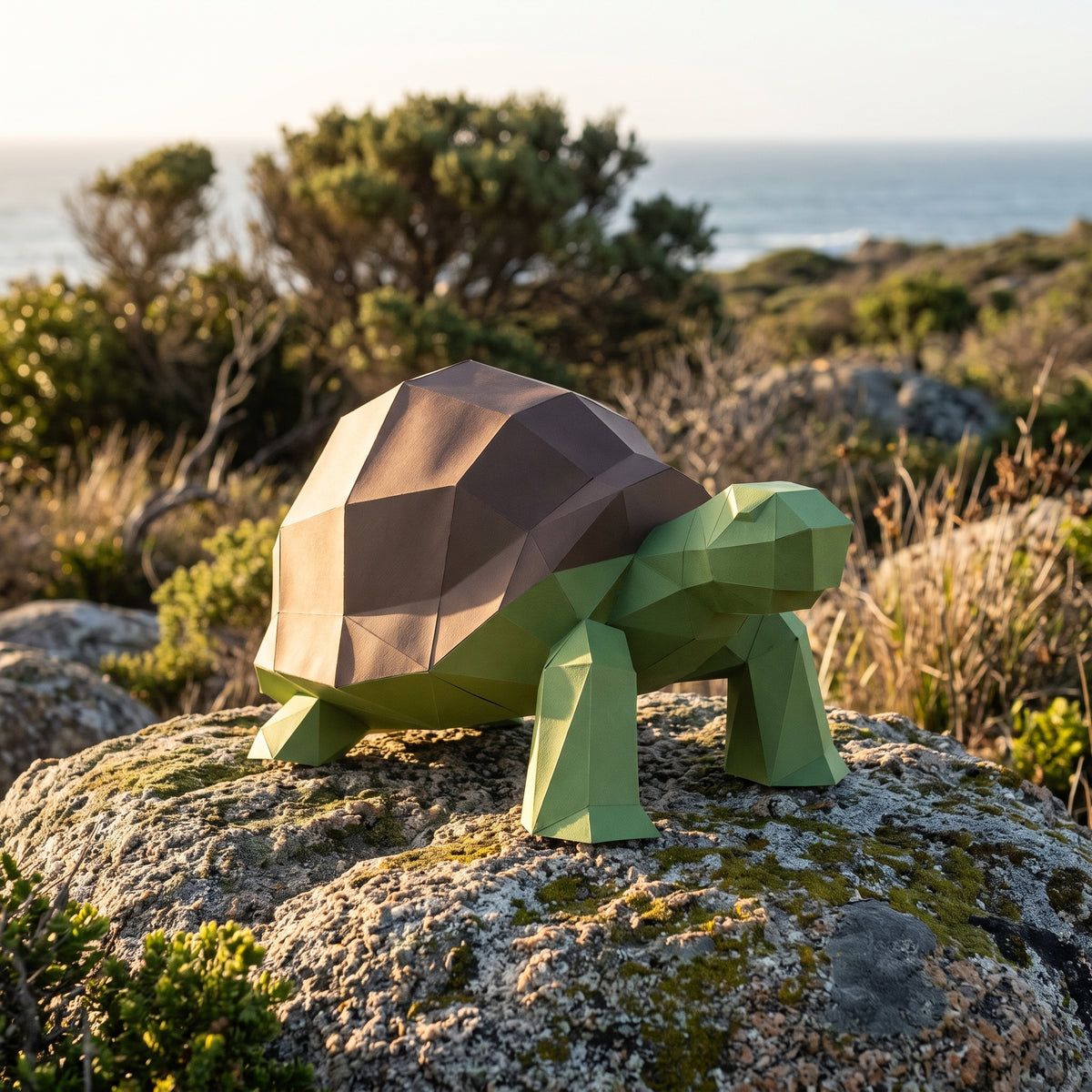 Paper Turtle model in nature