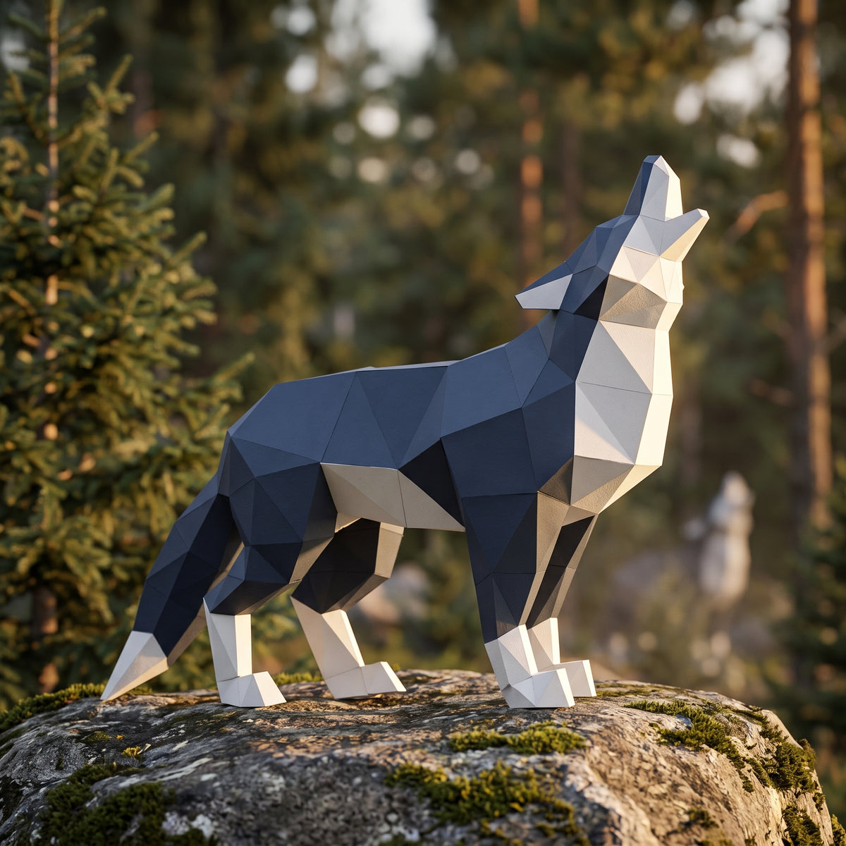 Paper Wolf model in nature