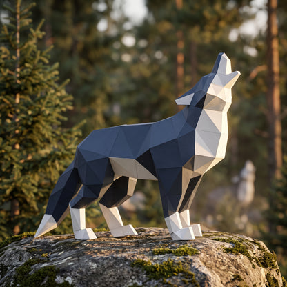 Paper Wolf model in nature